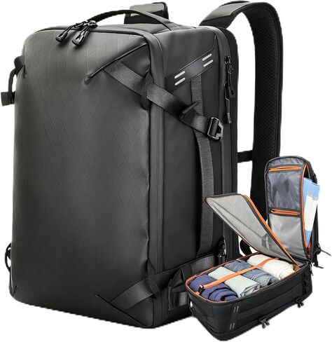 40L Travel Backpack for Men, Fits 17 Inch Laptop Backpack, Water-Resistant, Adjustable Shoulder Straps, Large Weekender for Travel & Commute in Saudi Arabia