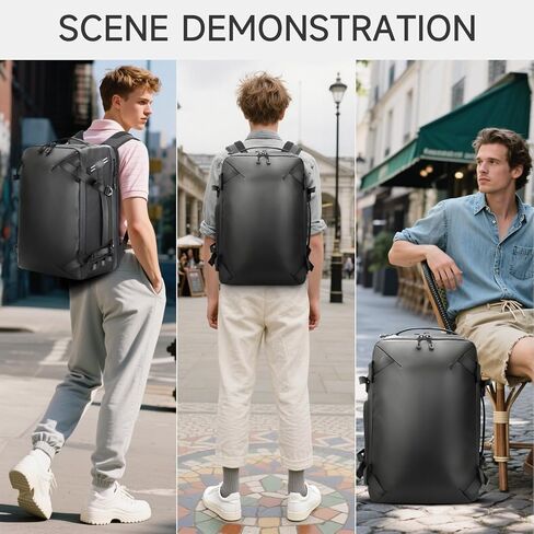 40L Travel Backpack for Men, Fits 17 Inch Laptop Backpack, Water-Resistant, Adjustable Shoulder Straps, Large Weekender for Travel & Commute in Saudi Arabia