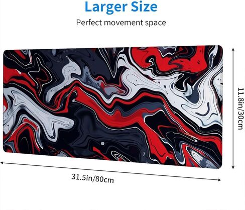 Large Gaming Mouse Pad 31.5 x 11.8 Inch Big Desk Mat with Non-Slip Rubber Base and Stitched Edges, Extended Keyboard Mouse Pad for Gaming Computer Laptop Home Office Desk in Kuwait