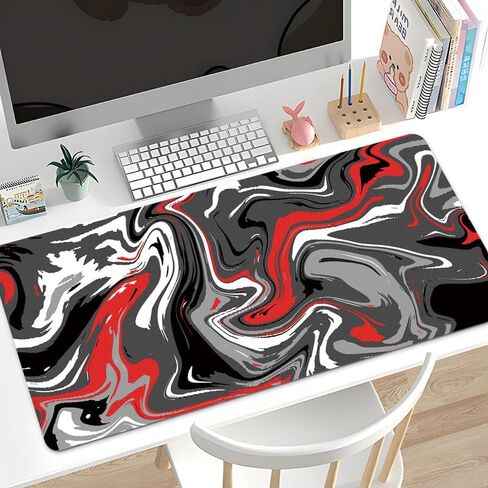 Large Gaming Mouse Pad 31.5 x 11.8 Inch Big Desk Mat with Non-Slip Rubber Base and Stitched Edges, Extended Keyboard Mouse Pad for Gaming Computer Laptop Home Office Desk in Kuwait