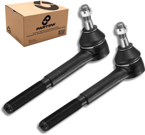PartsW 2pc Front Outer Tie Rod End Kit for Chevrolet C1500 K1500 Tahoe Suburban GMC Sierra Yukon ES2836RL in Kuwait