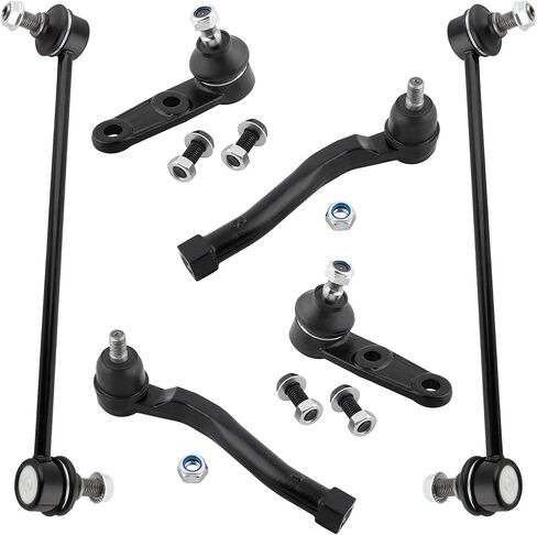 K500034 K80502 ES800033 ES800034 Front Stabilizer Sway Bar Links Outer Tie Rod Ends Lower Ball Joints for Chevy Aveo 2004-2011 Pontiac G3 2009-2010 Wave 2005-08 Suzuki Swift+ 2004-09, Pack of 6 in Kuwait