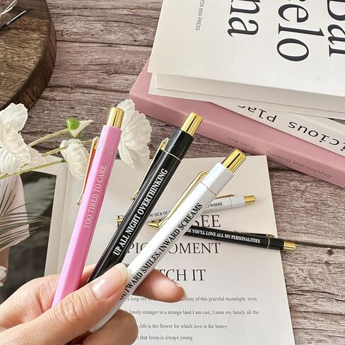 5pcs Funny Gemini Pens - 12 Constellation Birthday Gift, Office School Writing Pens for Friends and Colleague, Smooth Writing, Quick Drying Black Ink (Gemini) in Kuwait
