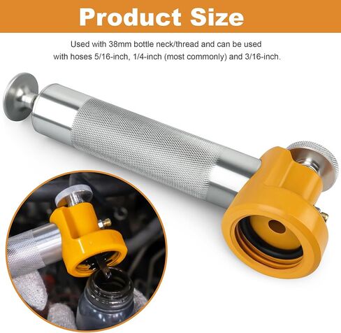 Oil Sampling Pump with Vacuum Release Valve - Compatible with 5/16-inch Hose, 3/16-inch Hose and 1/4-inch Hose (Most commonly Used) in Kuwait