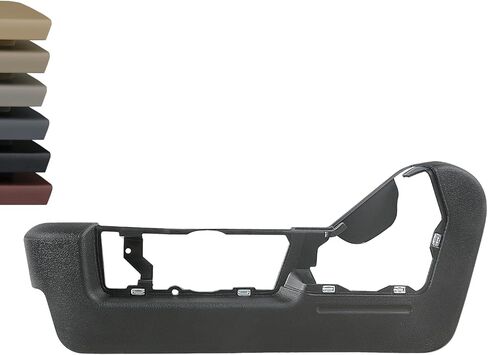 Driver Side Power Seat Trim Panel | for 2009-2014 Ford F150,2010-2014 Lincoln Mark LT Truck Accessories | Replaces 9L3Z-1662187-EA 9L3Z1662187EA Front Seat Plastic Cover Bezel (Black) in Kuwait
