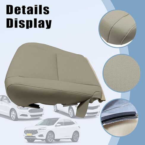غطاء مقعد بديل من الجلد المثقوب للسائق من SecosAutoparts بلون أسمر فاتح متوافق مع Lexus RX350 RX450h 2010 2011 2012 2013 2014 2015 in Kuwait