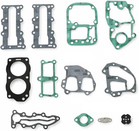 FASWORX Powerhead Gasket Set for Johnson Evinrude 9.9HP 10HP 14HP 15HP Outboards 1974-1992, Cylinder Crankcase Rebuild Kit Replaces OMC BRP OEM 394546 0394546 391507, 2-Stroke Only in Kuwait