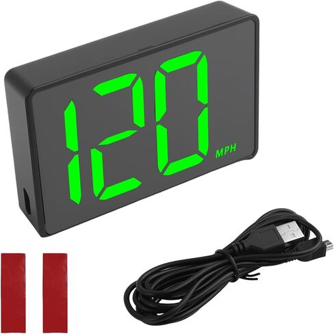 GPS Speedometer MPH with HD Large Font Display,USB Plug & Play Digital Speedometer for Car with USB Port Connection,Portable Car Speedometers Automotive Accessories in Kuwait