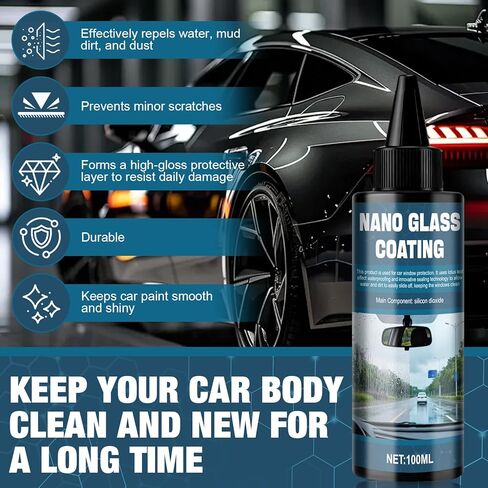 3.38 Oz Graphene Ceramic Coating, Extreme Hydrophobic Ceramic Coating for Cars, High Gloss, Anti-Scratch and Long-Lasting Protection in Saudi Arabia