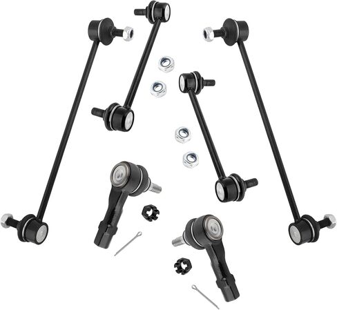K80258 K80868 ES3197 Front & Rear Stabilizer Sway Bar Links Outer Tie Rod Ends for Mazda Protege Protege 5 2001 2002 2003 w/Sport Suspension, Pack of 6 in Kuwait