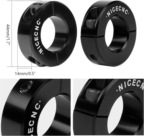 NICECNC Black Rear Sway Bar, 2 PC Aluminum Clamping Collar with Screws Compatible with Can-Am Maverick X3 Max R 4x4 DS Turbo DPS 2020-2021, X3 R 4x4 DS Turbo DPS 2020-2021, See Fitment in Kuwait