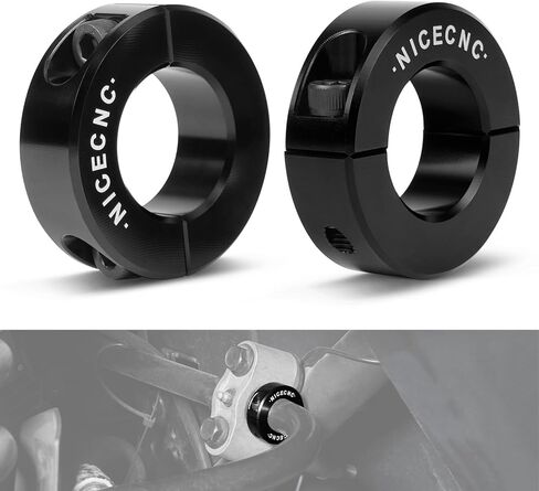 NICECNC Black Rear Sway Bar, 2 PC Aluminum Clamping Collar with Screws Compatible with Can-Am Maverick X3 Max R 4x4 DS Turbo DPS 2020-2021, X3 R 4x4 DS Turbo DPS 2020-2021, See Fitment in Kuwait