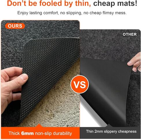 Heavy Duty Oil Spill Mat for Garage Floor, Extra Thick Absorbent with Anti-Slip Rubber Backing, Reusable Under Car Leak Pad (7.9" x16FT) in Saudi Arabia