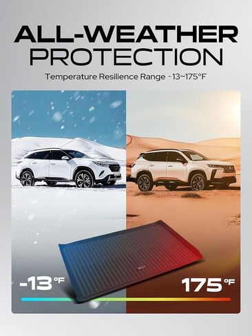 YHTAUTO Cargo Mat Compatible with Ford Expedition & Lincoln Navigator 2007-2017 EL L, TPE Floor Liners All-Weather Protection Custom Fit, Cargo Mat, Black in Kuwait