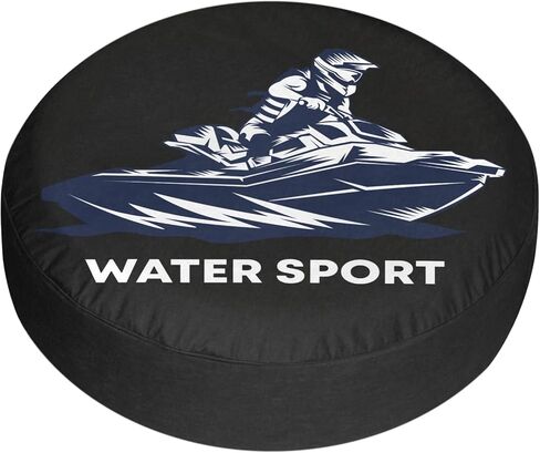Camper Spare Tire Cover Jet Ski Sport RV Tire Cover Sunproof DustProof Universal for Trailer SUV Camp Travel Trailer 12" 13" 14" 15" 16" 17 Inch in Saudi Arabia