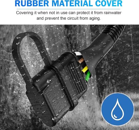 7 Pin to 4 Pin Trailer Adapter, Plug Play 7 Way Blade to 4 Way Harness Cable Converter, Waterproof High-power Pigtail Wiring Harness, Universal for RVs Trailers (Black) in Saudi Arabia