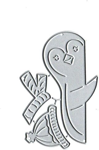 Penguin Metal Die Cuts Dies Stencil, Penguin Cutting Dies Cut Stencils DIY Scrapbooking Cards Photo Album Craft Decorative Embossing Paper Dies for Album Card Scrapbooking Making in Kuwait