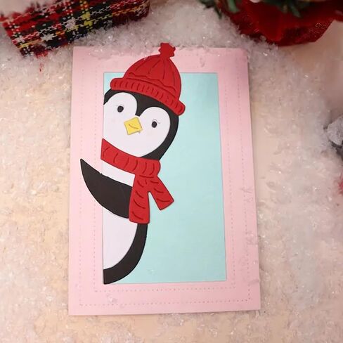 Penguin Metal Die Cuts Dies Stencil, Penguin Cutting Dies Cut Stencils DIY Scrapbooking Cards Photo Album Craft Decorative Embossing Paper Dies for Album Card Scrapbooking Making in Kuwait