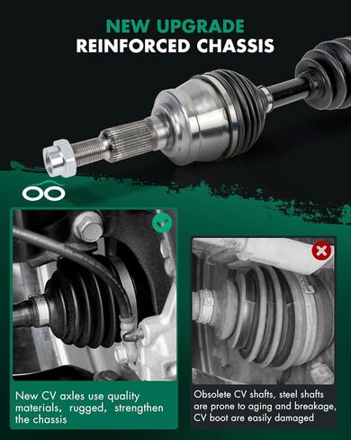 SCITOO Front CV Axle Shaft Assembly For Chevrolet Colorado,For GMC Canyon 2015-2022 Front Left Driver or Right Passenger Side 66-1633 4WD 1pcs in Kuwait