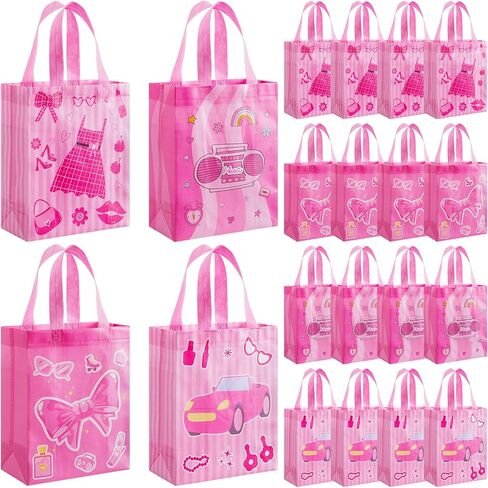 Wesnoy 24 Pcs Father's Day Gift Bags Treat Bags with Handle Happy Father's Day Tote Bags Reusable Best Dad Non Woven Gift Wrap Bags Fathers Day Goodie Bags for Dad Grandpa Party Favor Supplies in Kuwait