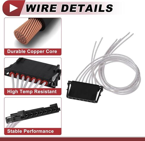 Right Tail Light Socket Wiring for Mercedes-Benz C-Class W204 Saloon 2012-2014 No.2048202577 Bulb Pigtail Harness ​Pre-Wired Plug Heat Shrink Tubing in Kuwait