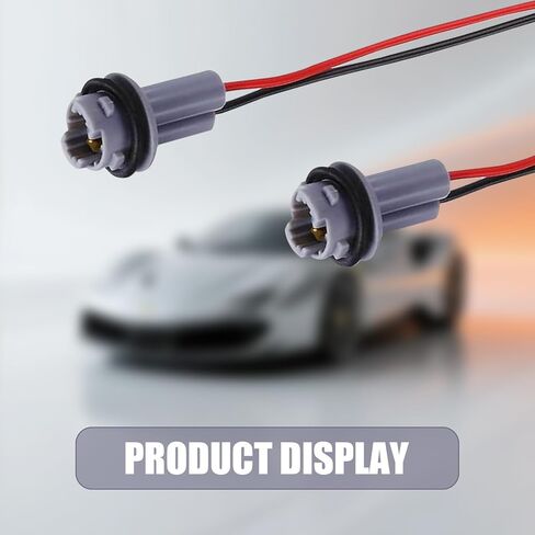 2 PCS Car T10 T13 T15 Bulb Sockets, 168 194 175 2825 W5W Lamp Holder Connector, Plug and Play Shock Resistant Socket Assembly, Retrofit Connector for Most LED & Bulbs (Gray) in Saudi Arabia