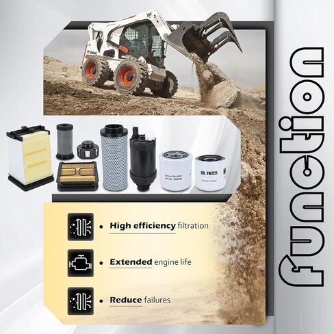 طقم خدمة فلتر الصيانة مناسب لـ Bobcat S450 S510 S530 S550 S570 S590 S595 S630 S650 T450 T550 T590 T595 T630 T650 يستبدل # 7286322 7221934 7023589 6692337 6727475 in Kuwait