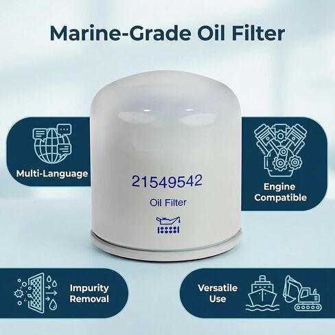847741 21549542 طقم فلتر الزيت متوافق مع فولفو بنتا TAMD71 TAMD72 TAMD63 AQ115 AQ130 سلسلة الديزل البحرية in Kuwait