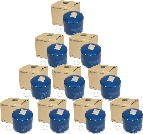 Set Of 10 Oil Filters OE# 26300-35505 with Plug Gasket OE# 21513-23001 Compatible with Hyundai Kia in Saudi Arabia