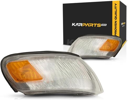 For Toyota Corolla 1993 94 95 96 1997 Cornering Light Assembly Driver and Passenger Side | Pair | Sedan/Wagon | Smooth | Replacement For TO2550106, TO2551106 | 81620-12600, 81610-12600 in Kuwait