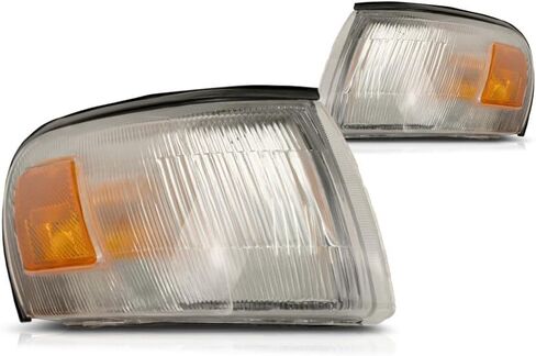 For Toyota Corolla 1993 94 95 96 1997 Cornering Light Assembly Driver and Passenger Side | Pair | Sedan/Wagon | Smooth | Replacement For TO2550106, TO2551106 | 81620-12600, 81610-12600 in Kuwait