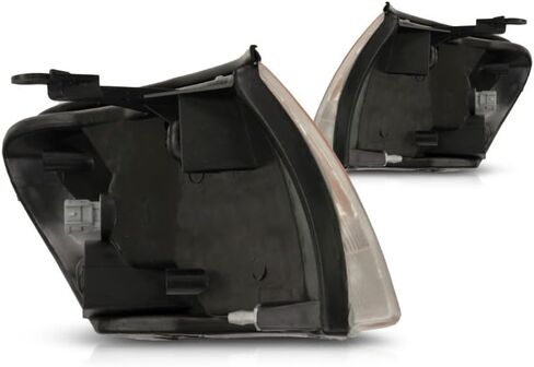 For Toyota Corolla 1993 94 95 96 1997 Cornering Light Assembly Driver and Passenger Side | Pair | Sedan/Wagon | Smooth | Replacement For TO2550106, TO2551106 | 81620-12600, 81610-12600 in Kuwait