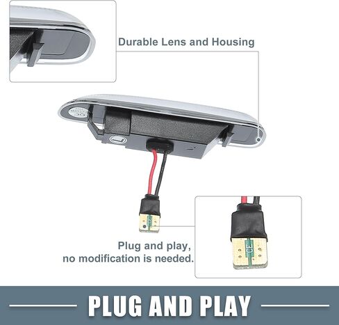 سيارة LED الجانب ماركر مكرر في المؤشر بدوره إشارة الضوء 63132228591 لسيارات BMW 323Ci 328Ci 2000 E46 البلاستيك واضحة عدسة العنبر الضوء (مجموعة من 2) in Kuwait