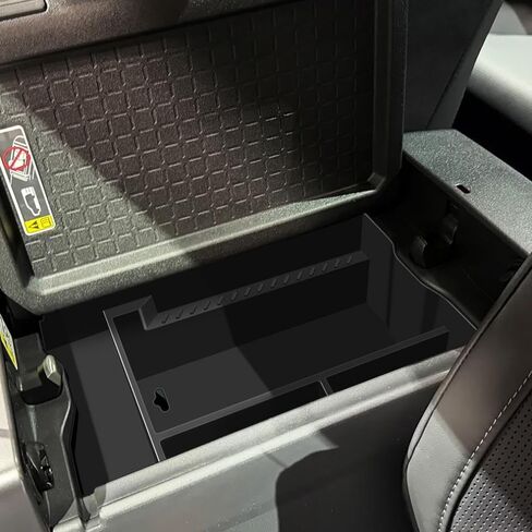 2026 RAV 4 Flip-up Center Console Organizer Compatible with Toyota 2026 RAV 4 XSE GR Sport Hybrid Limited XLE Woodland Interior Accessories, Armrest Storage Box Insert Tray Black in Saudi Arabia