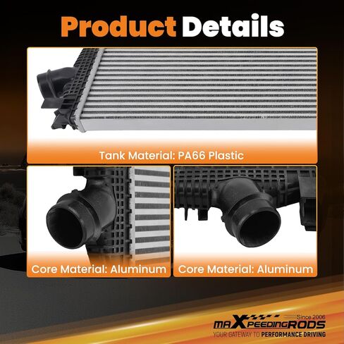 maXpeedingrods Turbo Intercooler Charged Air Cooler for Chevrolet Cruze L4 1.4L 2011-2016, 13311080 13330387 1302148 in Kuwait
