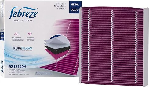 Febreze Odor Control Cabin Air Filter by PUREFLOW RZ18149 Fits 2001-2009 Toyota Prius 1.5L; 2003-2009 4Runner 4.0L, 4.7L; 2004-2006 Sienna 3.3L; 2007-2014 FJ Cruiser 4.0L in Kuwait