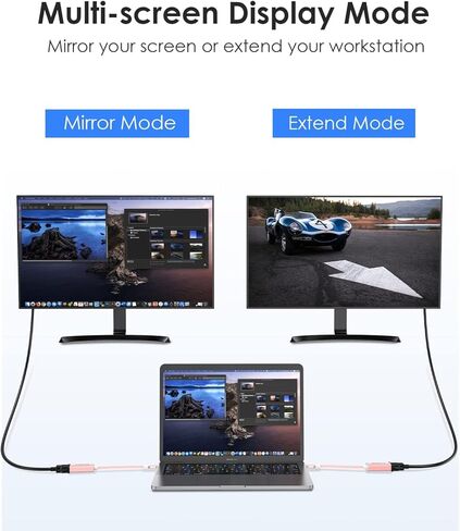 محول LENTION USB C إلى VGA، محول شاشة من النوع C إلى VGA متوافق مع 2023-2016 MacBook Pro 13/15/16، iPad/Surface/Mac Air الجديد، Surface، iPad، Chromebook، Dell XPS، الهاتف، المزيد (CU606، رمادي) in Kuwait
