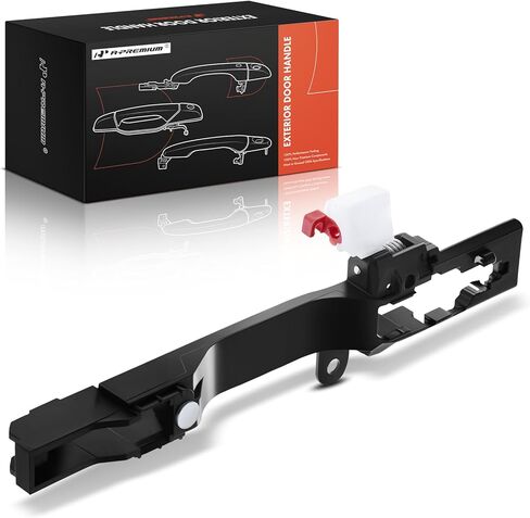 A-Premium Front or Rear Right Passenger Side Exterior Door Handle Compatible with Honda Accord 2008 2009 2010 2011 2012, Sedan 4-Door Only, Black, Replace# 72182-TA0-A01, 72182TA0A01 in Kuwait