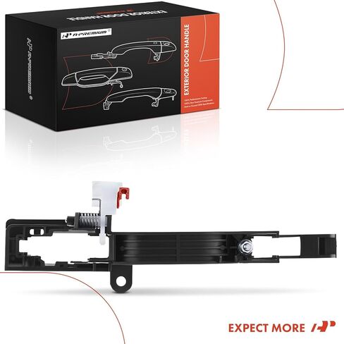 A-Premium Front or Rear Right Passenger Side Exterior Door Handle Compatible with Honda Accord 2008 2009 2010 2011 2012, Sedan 4-Door Only, Black, Replace# 72182-TA0-A01, 72182TA0A01 in Kuwait