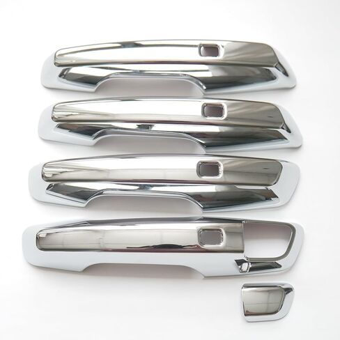 Chrome Carbon Fiber Gloss Black Exterior Door Handle Cover Trims for GMC Acadia Chevy Traverse Equinox Honda Prologue 2025 2026 (Glossy Black) in Saudi Arabia