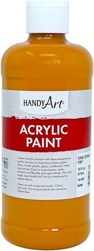 Handy Art Student Acrylic Paint, 16 Fl Oz (Pack of 1), Raw Sienna in Saudi Arabia