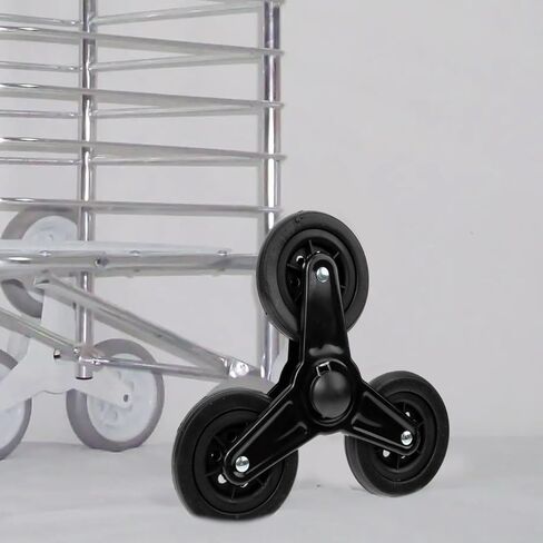 IMIKEYA Heavy Duty Shopping Cart Wheels Replacement - 360° Swivel Stair Climbing Wheels for Easy Maneuvering in Kuwait