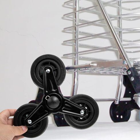 IMIKEYA Heavy Duty Shopping Cart Wheels Replacement - 360° Swivel Stair Climbing Wheels for Easy Maneuvering in Kuwait