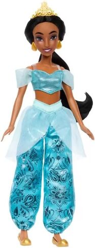 Mattel Disney Princess Enchanted Stories Jasmine Fashion Doll, Posable Aladdin Doll with Sparkling Outfit, Tiara and Accessories, Toy for Kids Ages 3+ in Kuwait