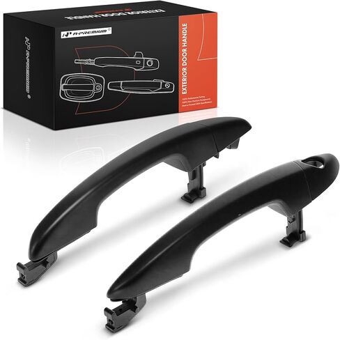 A-Premium Outside Exterior Door Handles Compatible with Hyundai Sonata 2015 2016 2017 2018 2019, Primed Black, 2-PC Set, Front Driver and Passenger Side in Kuwait
