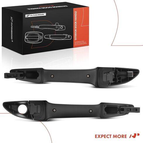 A-Premium Outside Exterior Door Handles Compatible with Hyundai Sonata 2015 2016 2017 2018 2019, Primed Black, 2-PC Set, Front Driver and Passenger Side in Kuwait