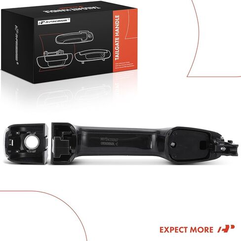 A-Premium Front Left Driver Side Exterior Door Handle with Keyhole Compatible with Toyota 4Runner 2010-2024 & Lexus GX460 2010-2021, Black Housing with Chrome Insert in Kuwait