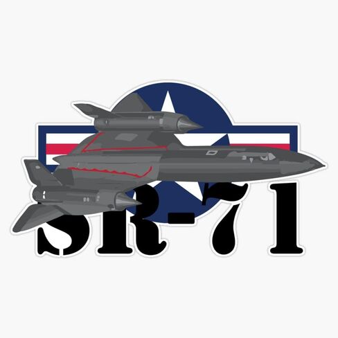 Magnet SR-71 Blackbird Magnetic Bumper Sticker 5" in Saudi Arabia