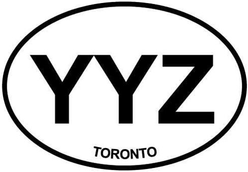 DG Graphics Magnet Toronto-YYZ Euro Oval Magnet Car Auto Fridge Locker Metal 5" in Kuwait