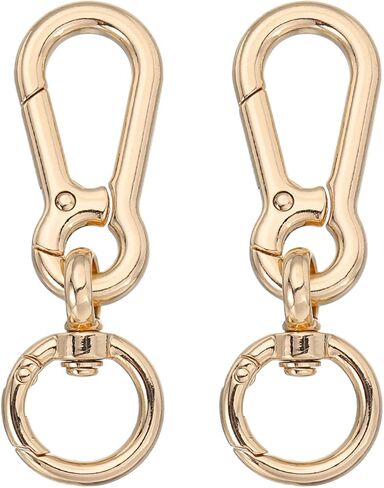 PATIKIL 3" Metal Key Chain Hooks, 2Pcs Double Opening Swivel Keychain Clasp with Spring O Ring in Kuwait